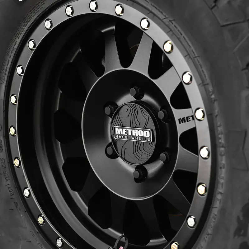 Method Race Wheels Center Cap - Topo Snap-In Black 2