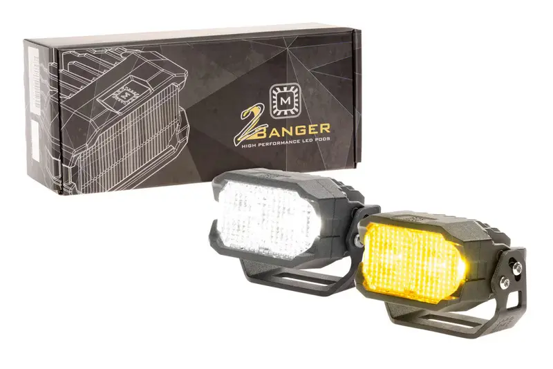 Morimoto 2Banger Led Pods: Hxb Flood Beam 1