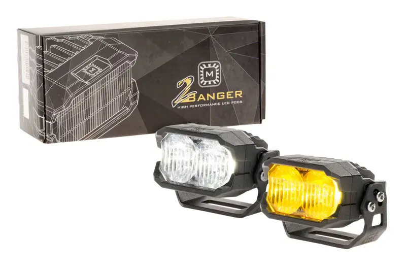 Morimoto 2Banger Led Pods: Ncs Combo Beam 1
