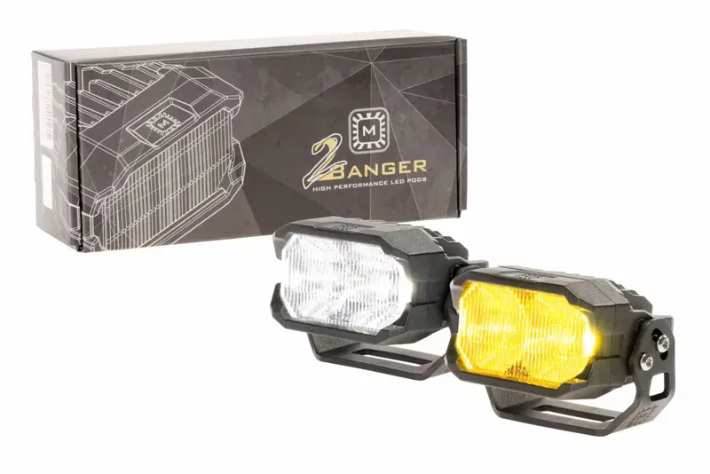 Morimoto 2Banger Led Pods: Ncs Wide Beam 1