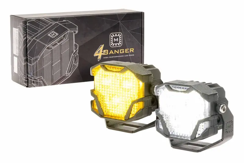 Morimoto 4Banger Led Pods: Hxb Flood Beam 1