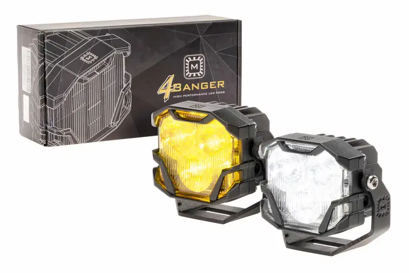 Morimoto 4Banger Led Pods: Ncs Combo Beam 1