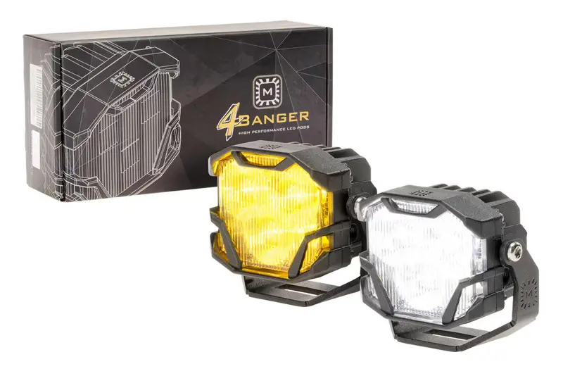 Morimoto 4Banger Led Pods: Ncs Wide Beam 1