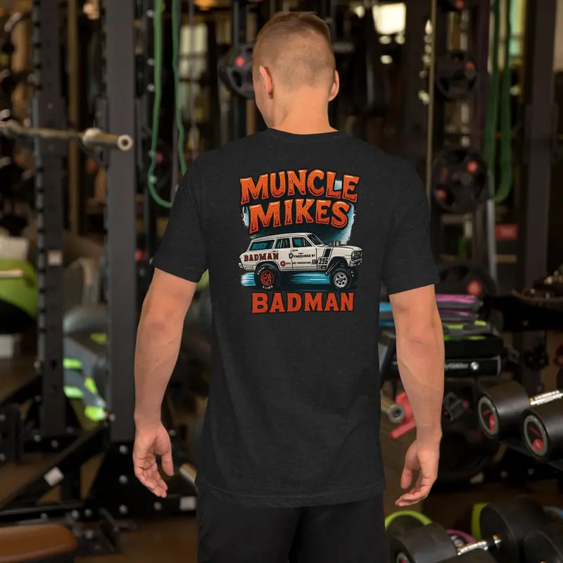 Muncle Mikes Hot Rod And Rat Rod Shirt Mayhem! Badman Wagon 1