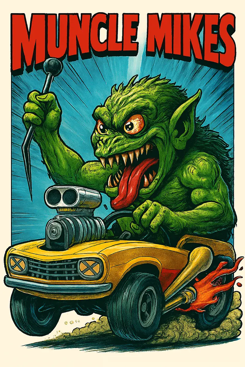 Muncle Mikes Hot Rod And Rat Rod Shirt Mayhem! Monster Rods! (003) 1