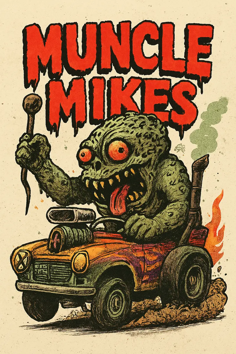 Muncle Mikes Hot Rod And Rat Rod Shirt Mayhem! Monster Rods! (007) 1