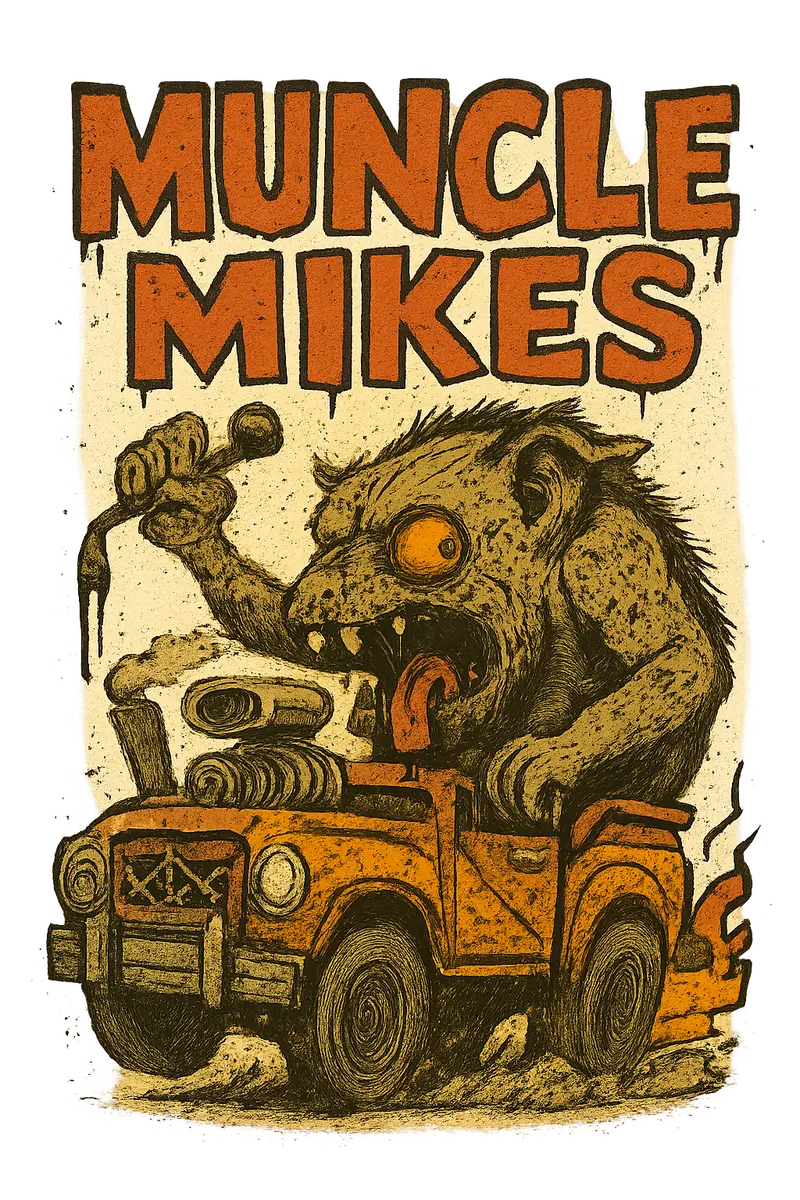 Muncle Mikes Hot Rod And Rat Rod Shirt Mayhem! Monster Rods! (009) 1
