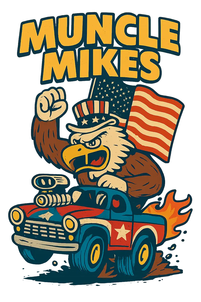 Muncle Mikes Hot Rod And Rat Rod Shirt Mayhem! Monster Rods! (027) 1