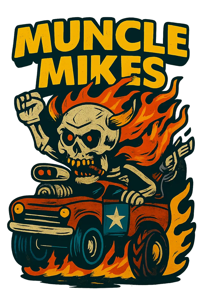 Muncle Mikes Hot Rod And Rat Rod Shirt Mayhem! Monster Rods! (028) 1