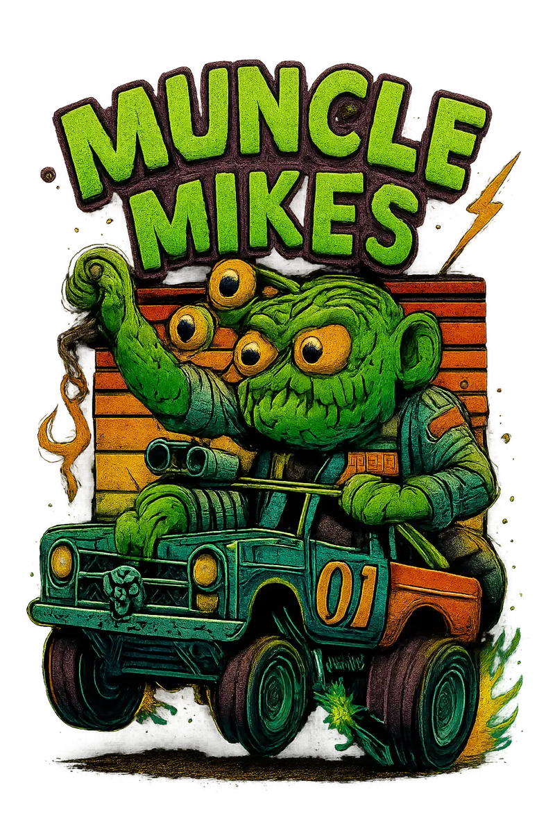 Muncle Mikes Hot Rod And Rat Rod Shirt Mayhem! Monster Rods! (035) 1