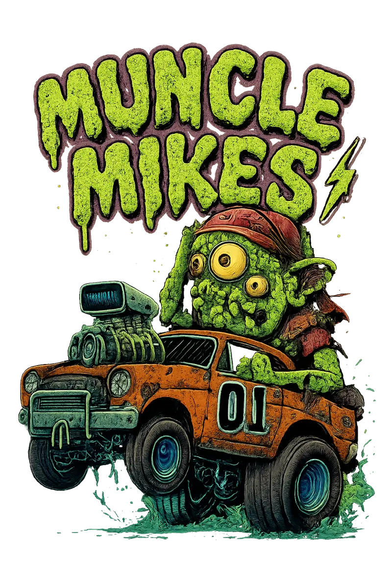 Muncle Mikes Hot Rod And Rat Rod Shirt Mayhem! Monster Rods! (037) 1