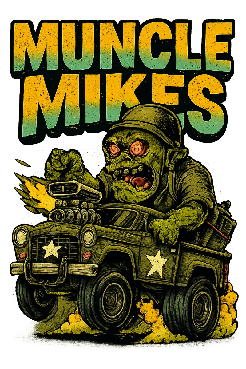 Muncle Mikes Hot Rod And Rat Rod Shirt Mayhem! Monster Rods! (039) 1