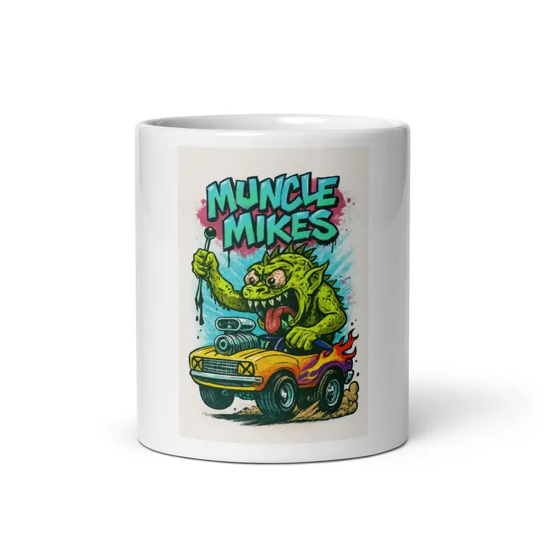 Muncle Mikes Hot Rod Coffee Mug Mayhem! Hot Rod And Rat Rod Coffee Mugs: Monster Mugs! (007) 1