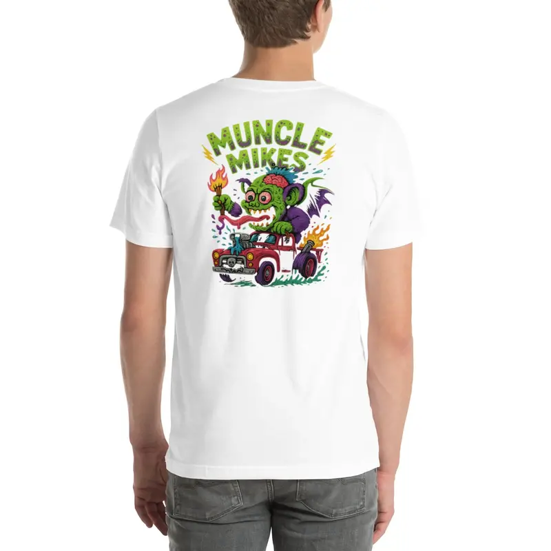Muncle Mike’s Monster Rods T-Shirt – Hot Rod Heritage Graphic (030)