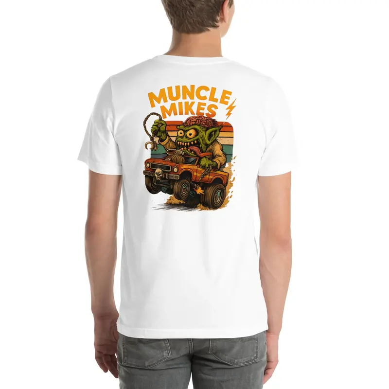 Muncle Mike’s Monster Rods T-Shirt – Rat Rod & Speed Shop Style (034)