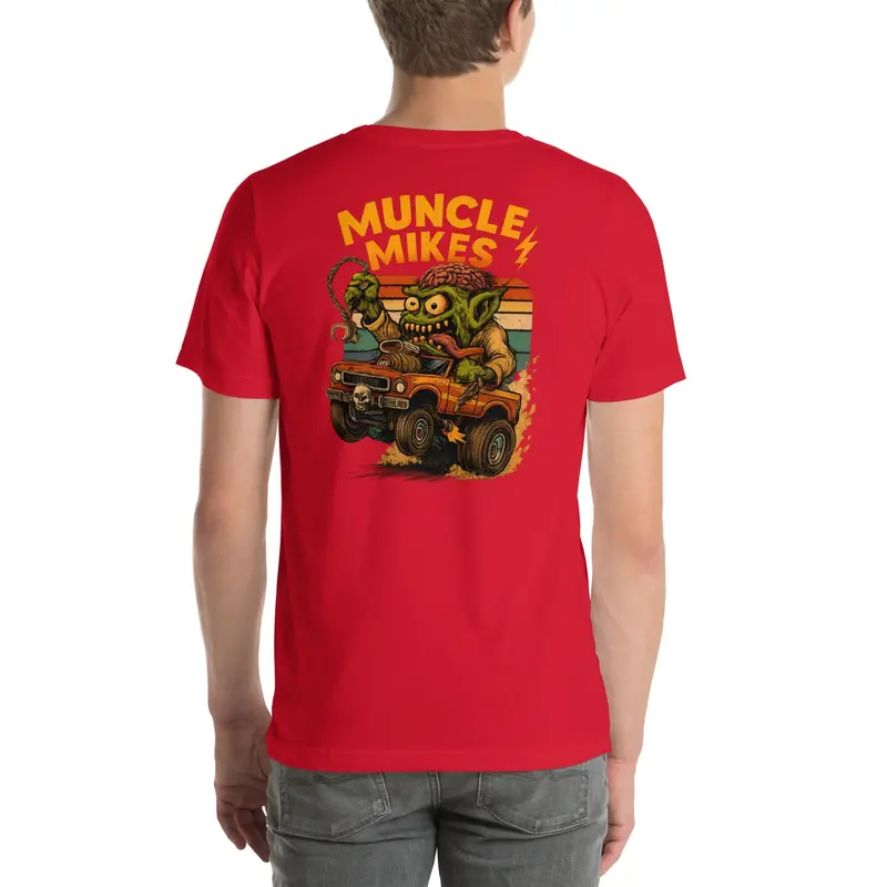 Muncle Mike’s Monster Rods T-Shirt – Rat Rod & Speed Shop Style (034)