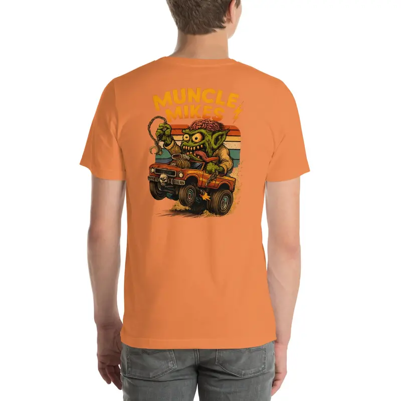 Muncle Mike’s Monster Rods T-Shirt – Rat Rod & Speed Shop Style (034)