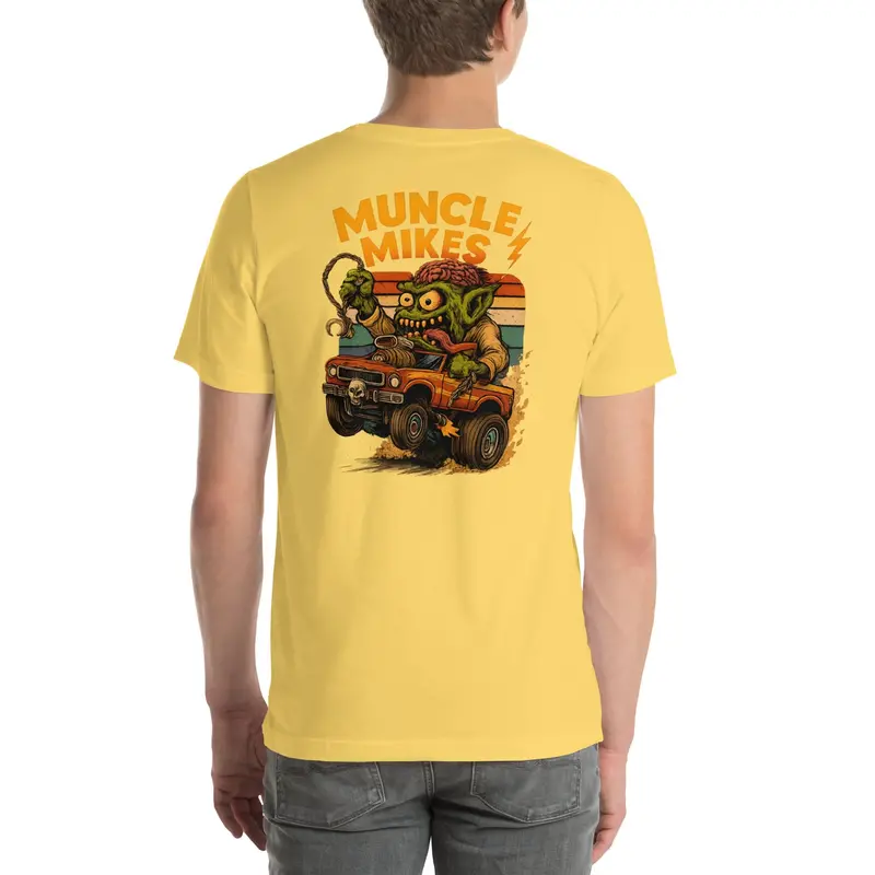 Muncle Mike’s Monster Rods T-Shirt – Rat Rod & Speed Shop Style (034)