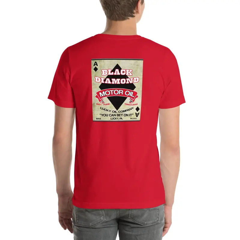 Muncle Mike’s Vintage Gas & Oil T-Shirt – Black Diamond Motor Oil Theme