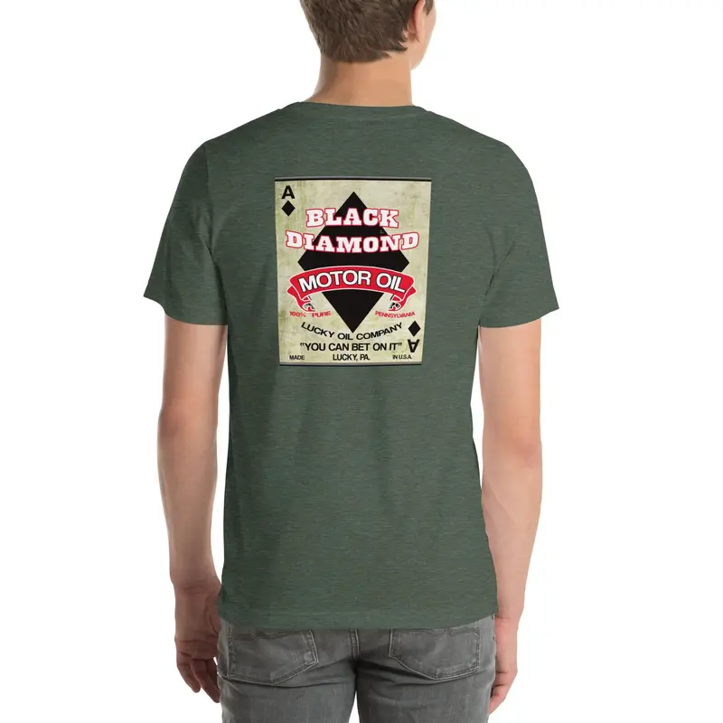 Muncle Mike’s Vintage Gas & Oil T-Shirt – Black Diamond Motor Oil Theme