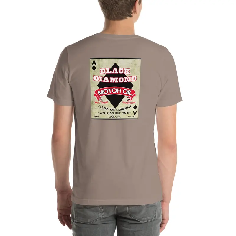 Muncle Mike’s Vintage Gas & Oil T-Shirt – Black Diamond Motor Oil Theme