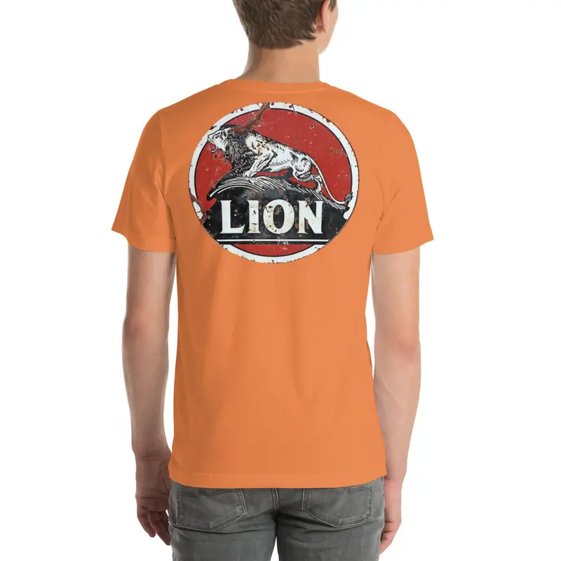 Muncle Mike’s Vintage Gas & Oil T-Shirt – Lion Gas Brand Design