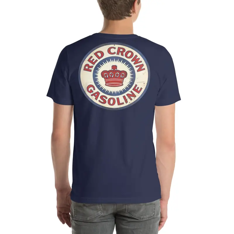 Muncle Mike’s Vintage Gas & Oil T-Shirt – Red Crown Gasoline Design