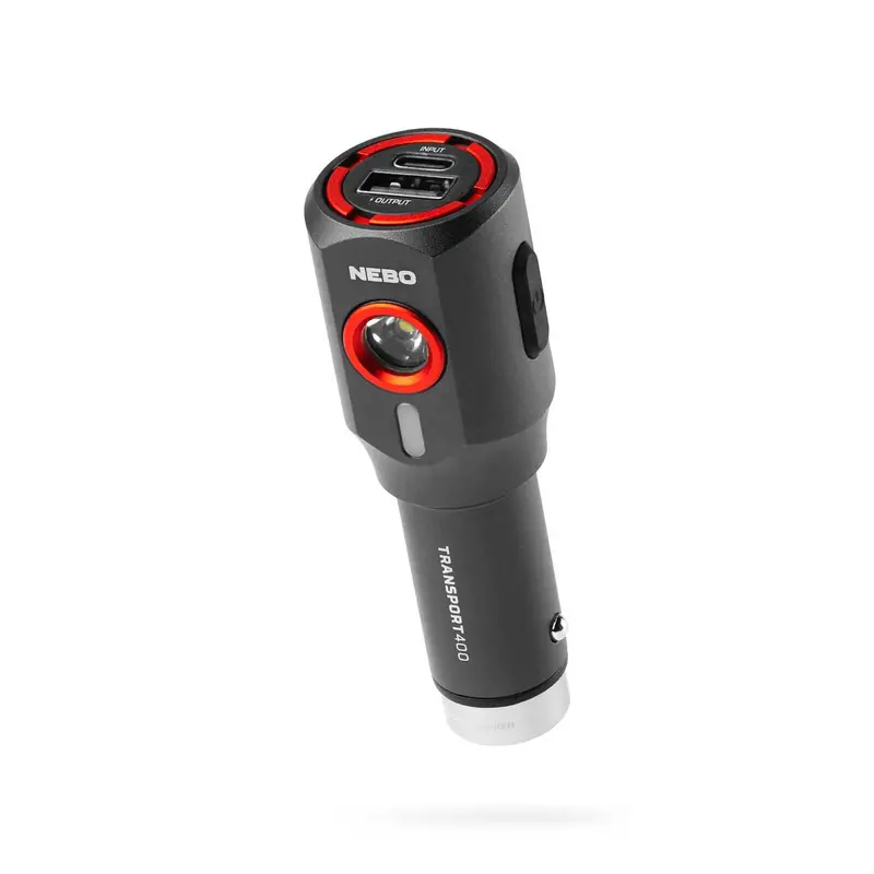Nebo Transport 400 2-In-1 Car Charger & Flashlight 1