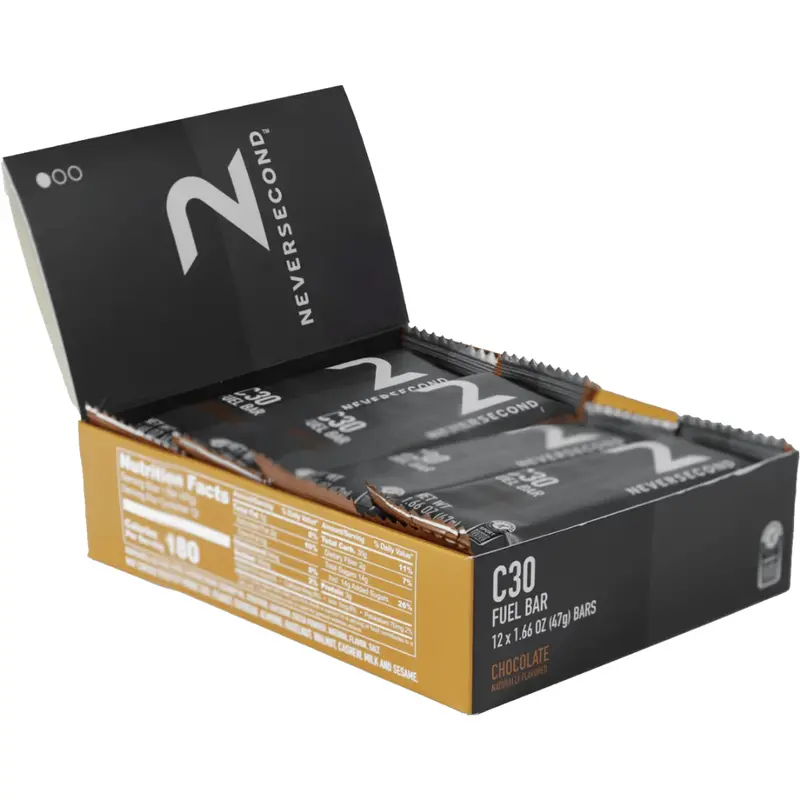 Neversecond C30 Fuel Bar 12 Pack Box 1