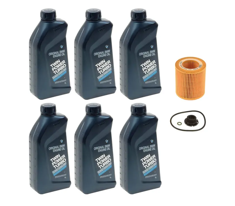 Oil Service Kit Genuine Bmw Oil  5W-30 - N20 Rwd With Plastic Oil Pan 1