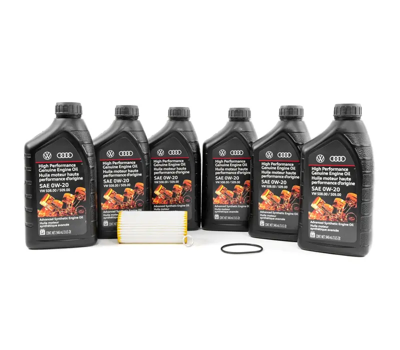 Oil Service Kit Genuine Vw/Audi 0W-20 Motor Oil - Vw/Audi 2.0T Gen3b / Evo4 / Mk8 Gti & Golf R / Mk7 Gli & More 1