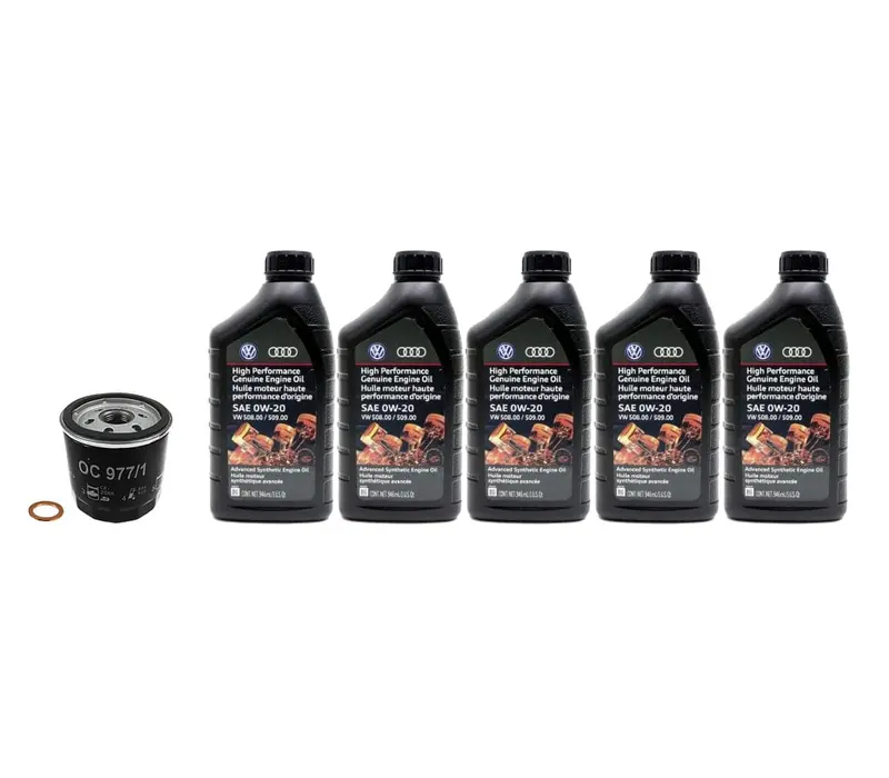 Oil Service Kit - Genuine Vw/Audi Longlife Iv 0W-20 - Vw / 1.4T / 2019+ Jetta / Golf Sportwagen / 1.5T / Taos  / Jetta 1