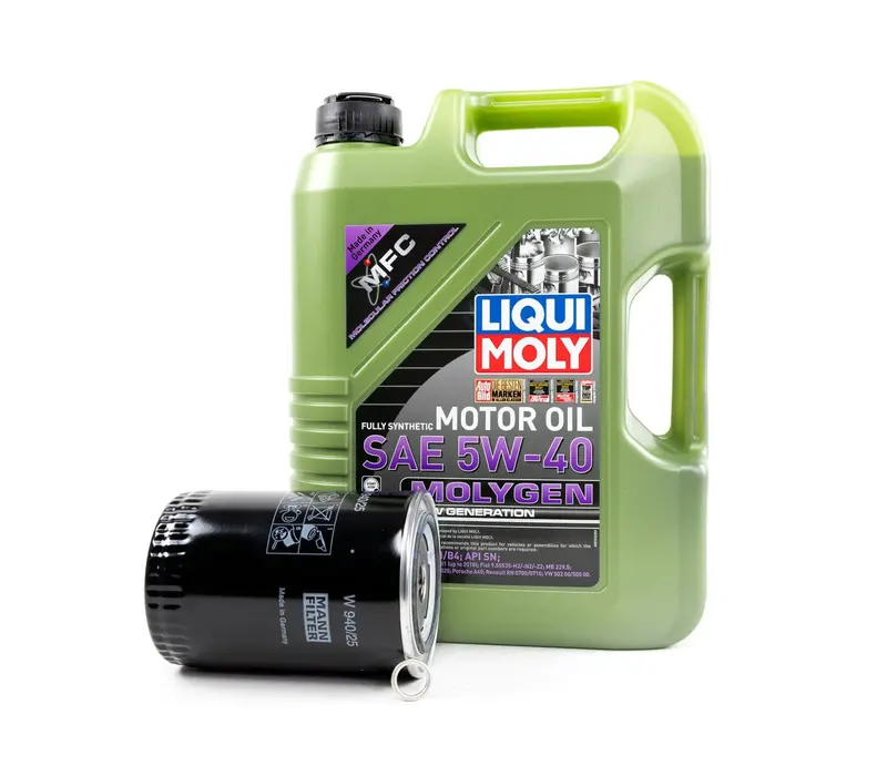Oil Service Kit (Large Filter) - Liqui Moly Molygen 5W-40 - Vw Mk4 / 1.8T / 2.0L 1