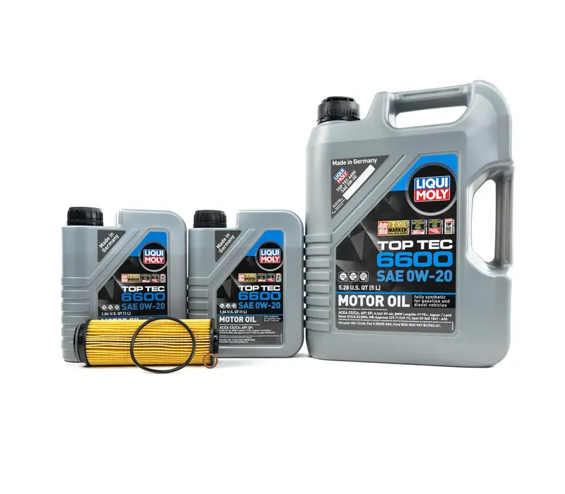 Oil Service Kit - Liqui Moly Engine Oil 0W-20 Top Tec 6600 - B58 3.0L 1