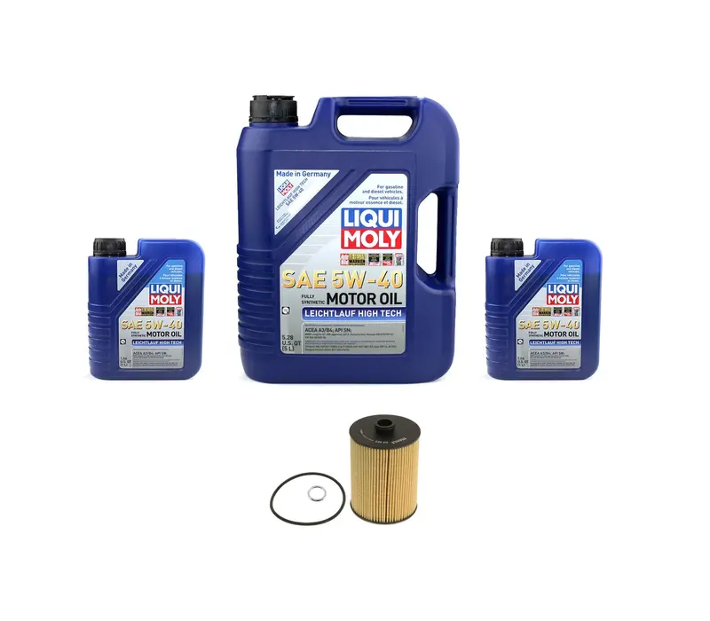 Oil Service Kit - Liqui Moly Leichtlauf High Tech 5W-40 (7L) - Vw / 2011+/ 3.6L Vr6 1