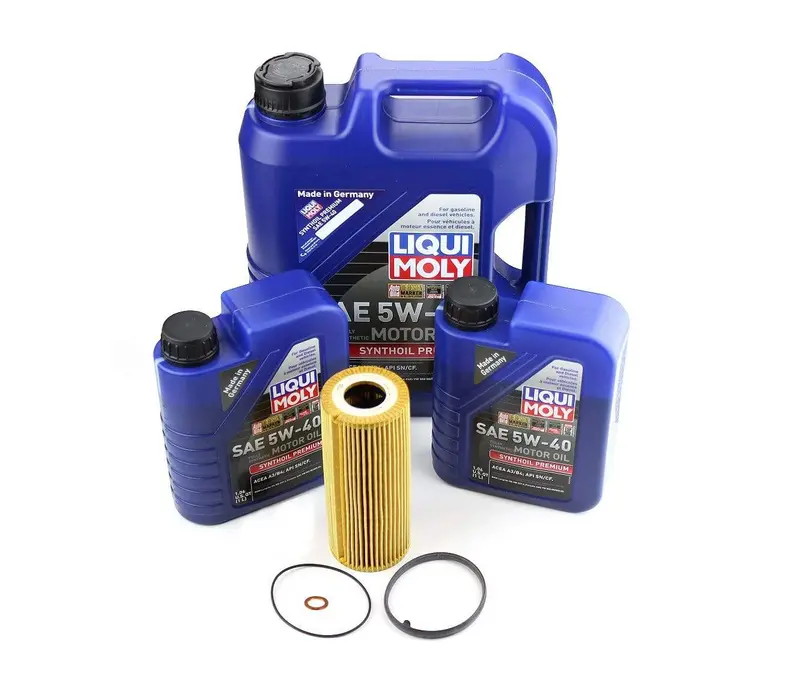 Oil Service Kit - Liqui Moly  Leichtlauf High Tech 5W40 - Audi Early 3.0T & 3.2L V6 1