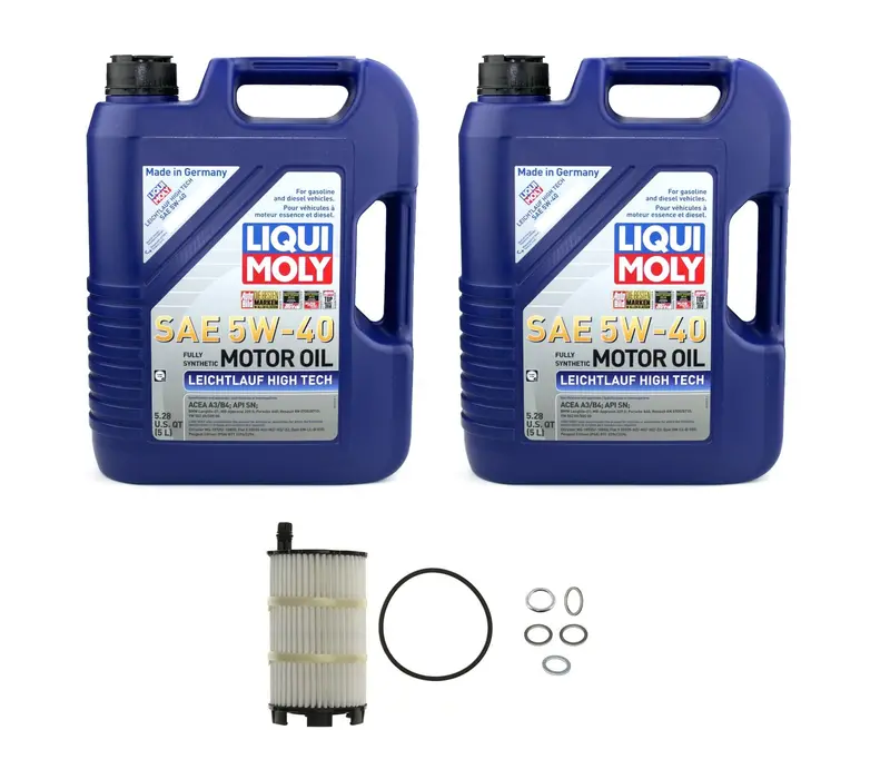 Oil Service Kit - Liqui Moly Leichtlauf High Tech 5W40 - Audi R8 V10 5.2L 1