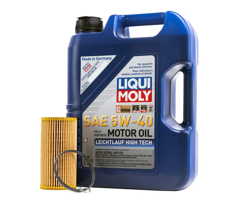 Oil Service Kit - Liqui Moly Leichtlauf High Tech 5W40 - Vw/Audi 2.0T Fsi 1