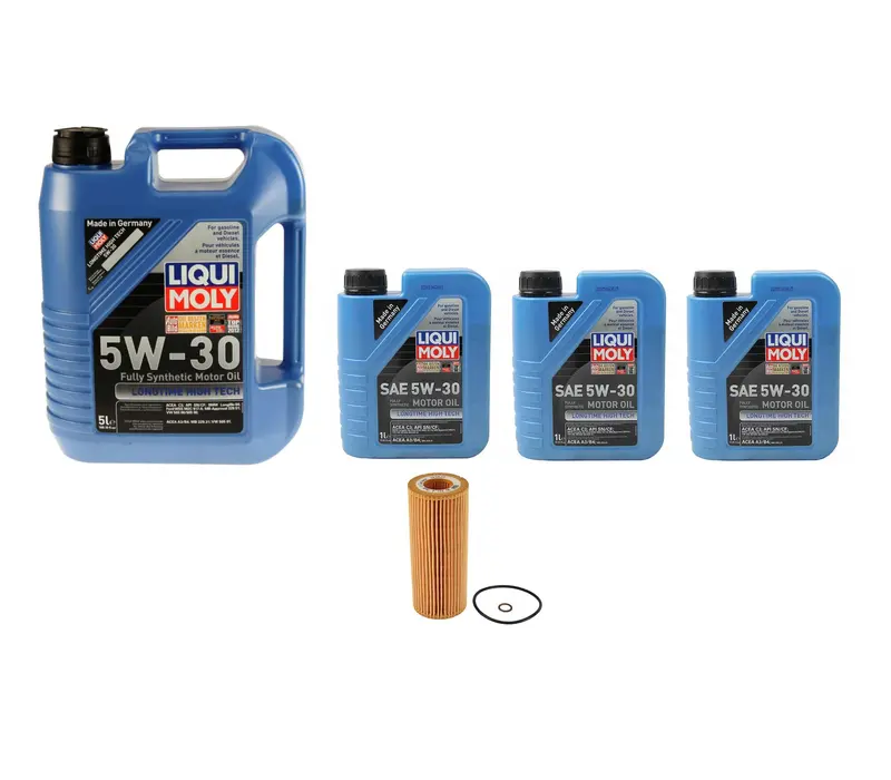Oil Service Kit - Liqui Moly Longtime High Tech 5W-30 - Bmw M57 3.0L 1