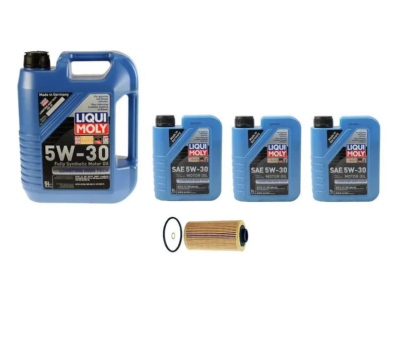 Oil Service Kit - Liqui Moly Longtime High Tech 5W-30 - Bmw / M60 / M62 / M70 / M73 / S62 / S70 1