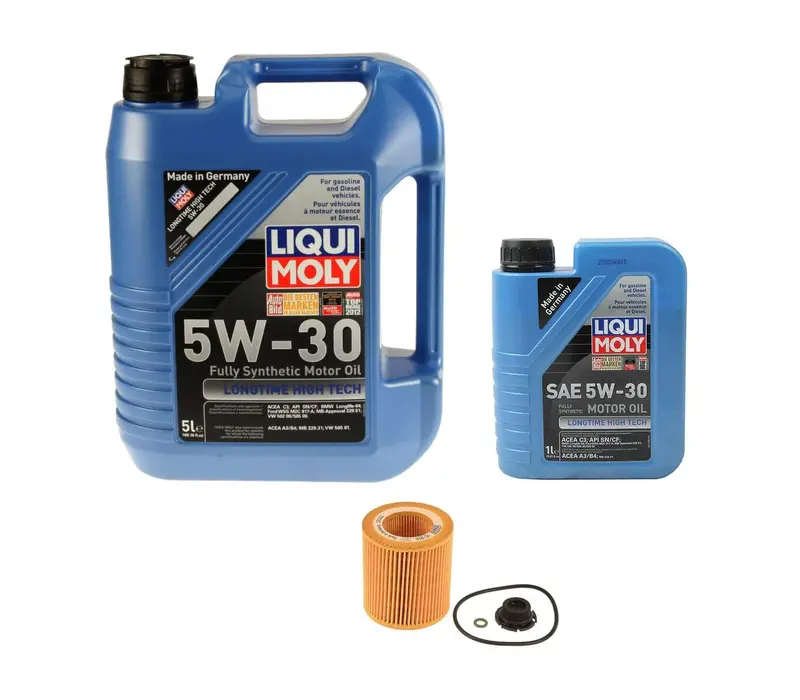 Oil Service Kit Liqui Moly Longtime High Tech 5W-30 - N20 Rwd With Plastic Oil Pan 1