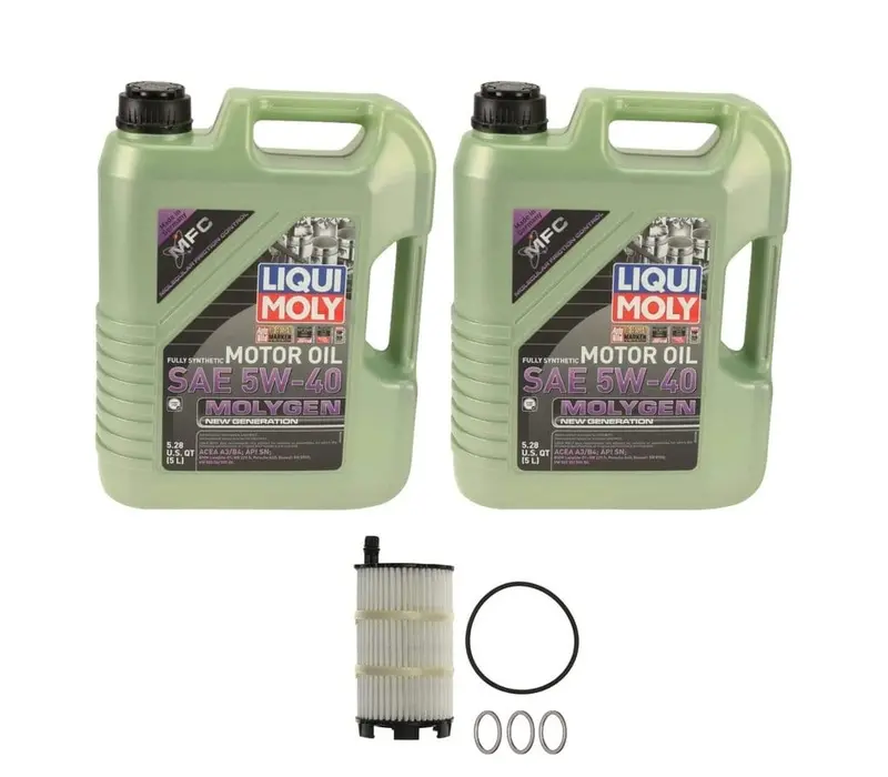Oil Service Kit - Liqui Moly Molygen 5W-40 - Audi 4.2L V8 1