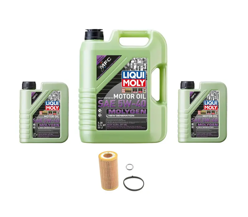 Oil Service Kit - Liqui Moly Molygen 5W-40 - Audi Early 2.5T 1