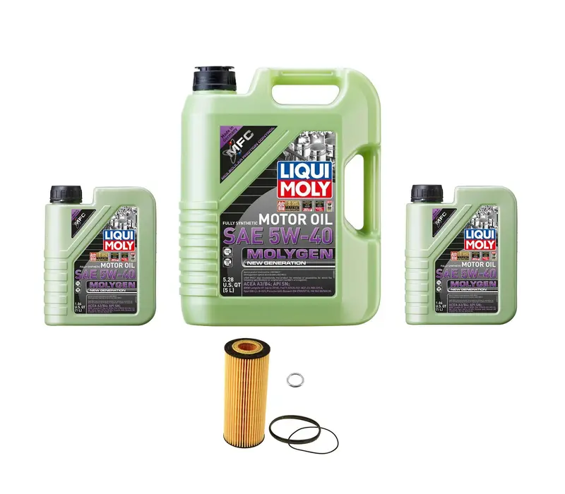Oil Service Kit - Liqui Moly Molygen 5W-40 - Audi Early 3.0T & 3.2L V6 1