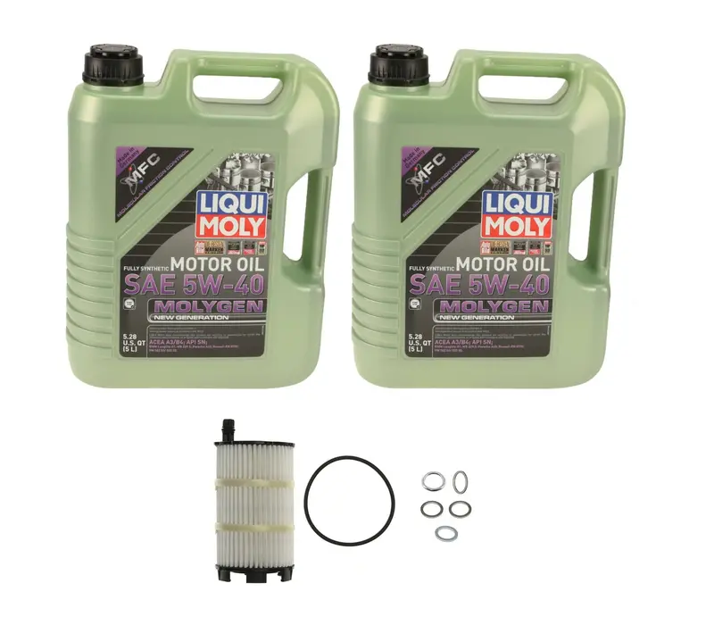 Oil Service Kit - Liqui Moly Molygen 5W-40 - Audi R8 V10 5.2L 1