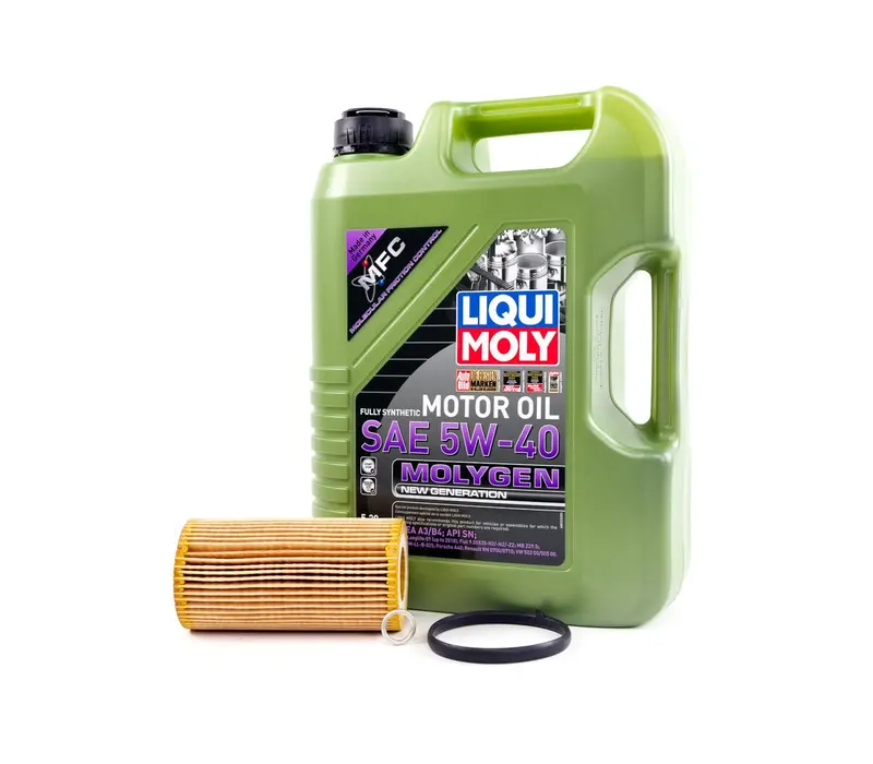 Oil Service Kit - Liqui Moly Molygen 5W-40 - Vw/Audi 2.0T Fsi 1