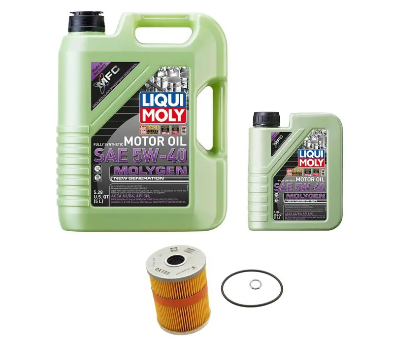 Oil Service Kit - Liqui Moly Molygen 5W-40 - Vw Mk3 12V Vr6 1