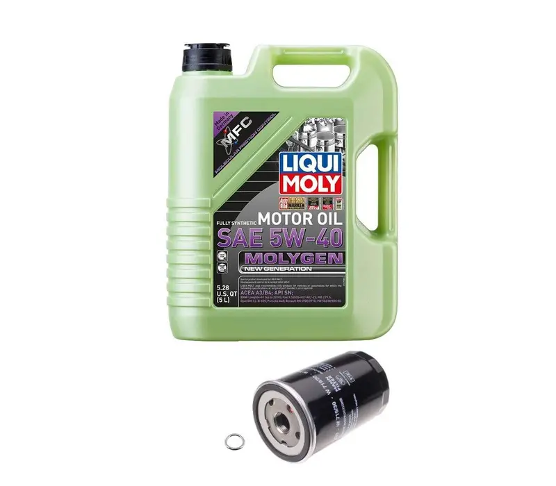 Oil Service Kit - Liqui Moly Molygen 5W-40 - Vw Mk3 & Mk4 2.0L / Mk4 1.8T 1