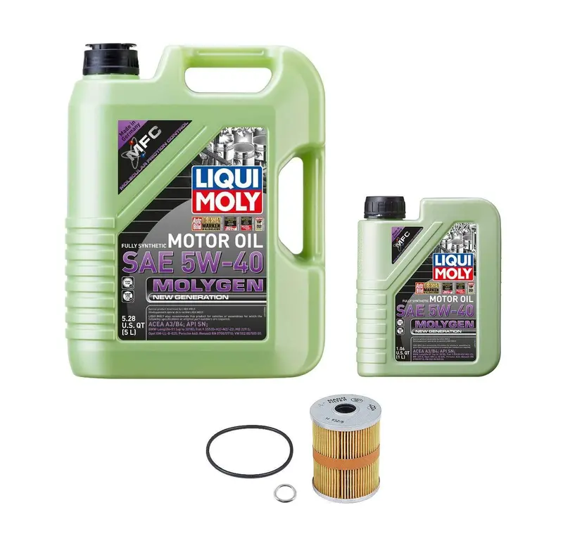 Oil Service Kit - Liqui Moly Molygen 5W-40 - Vw Mk4 12V Vr6 1
