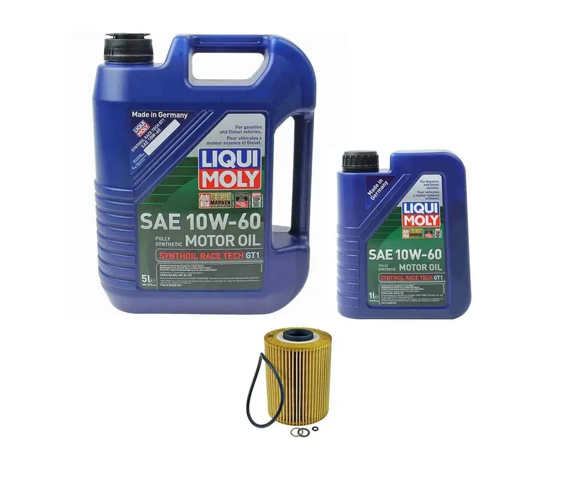 Oil Service Kit - Liqui Moly Race Tech Gt1 10W-60 - Bmw S54 3.2L 1